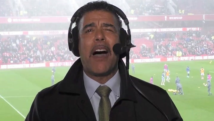 <p>Chris Kamara makes emotional TV return as he reunites with Jeff Stelling for Boxing Day football.</p>