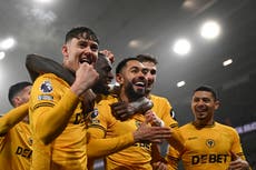 Vitor Pereira maintains perfect Wolves record as Bruno Fernandes sent off in Man Utd defeat