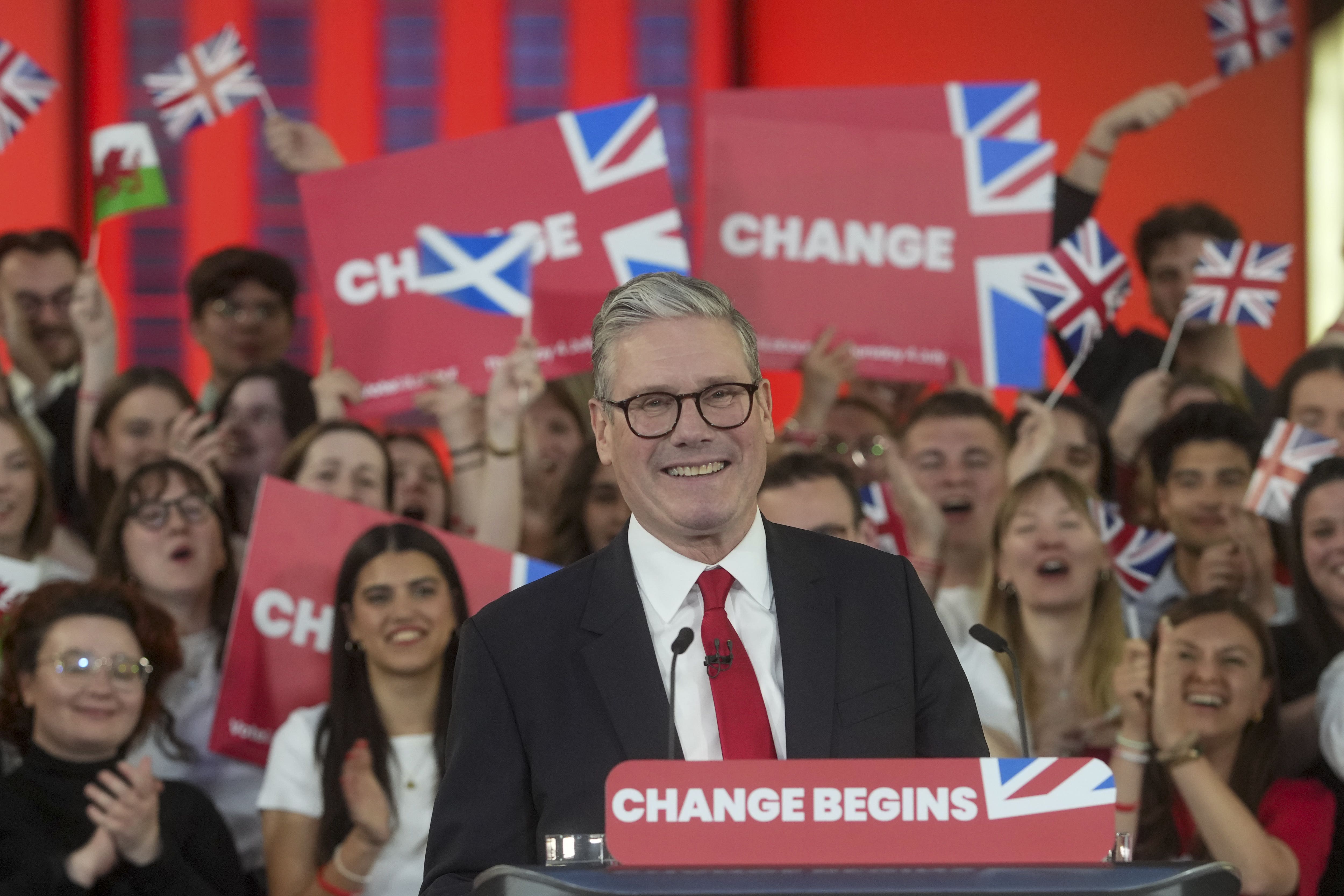 A Labour Government was elected for the first time in 14 years (Jeff Moore/PA)