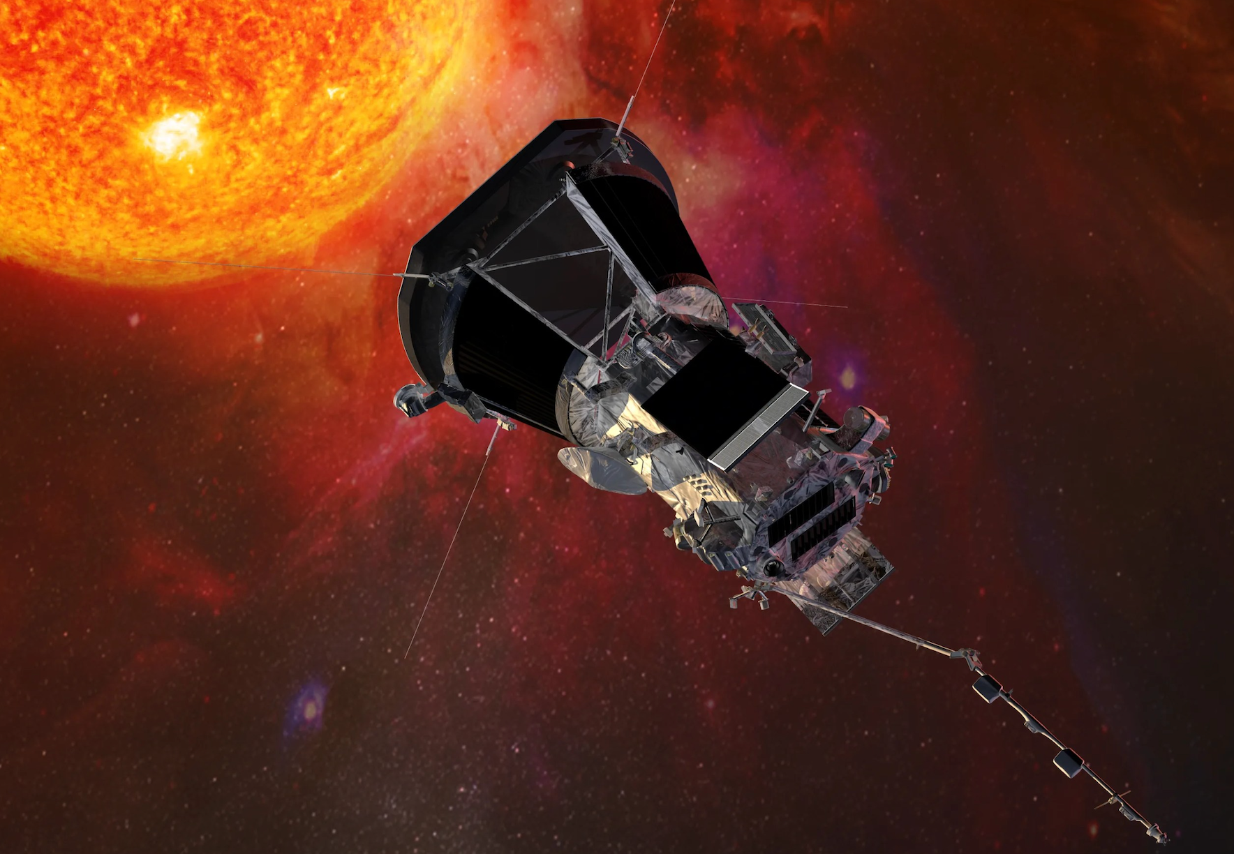 Artistic illustration of Nasa Parker probe