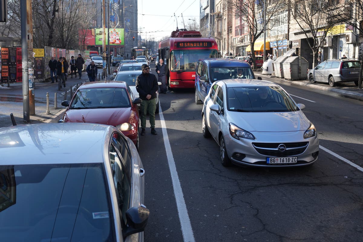 Student marches, traffic blockades in Serbia as protests persist over concrete canopy fall