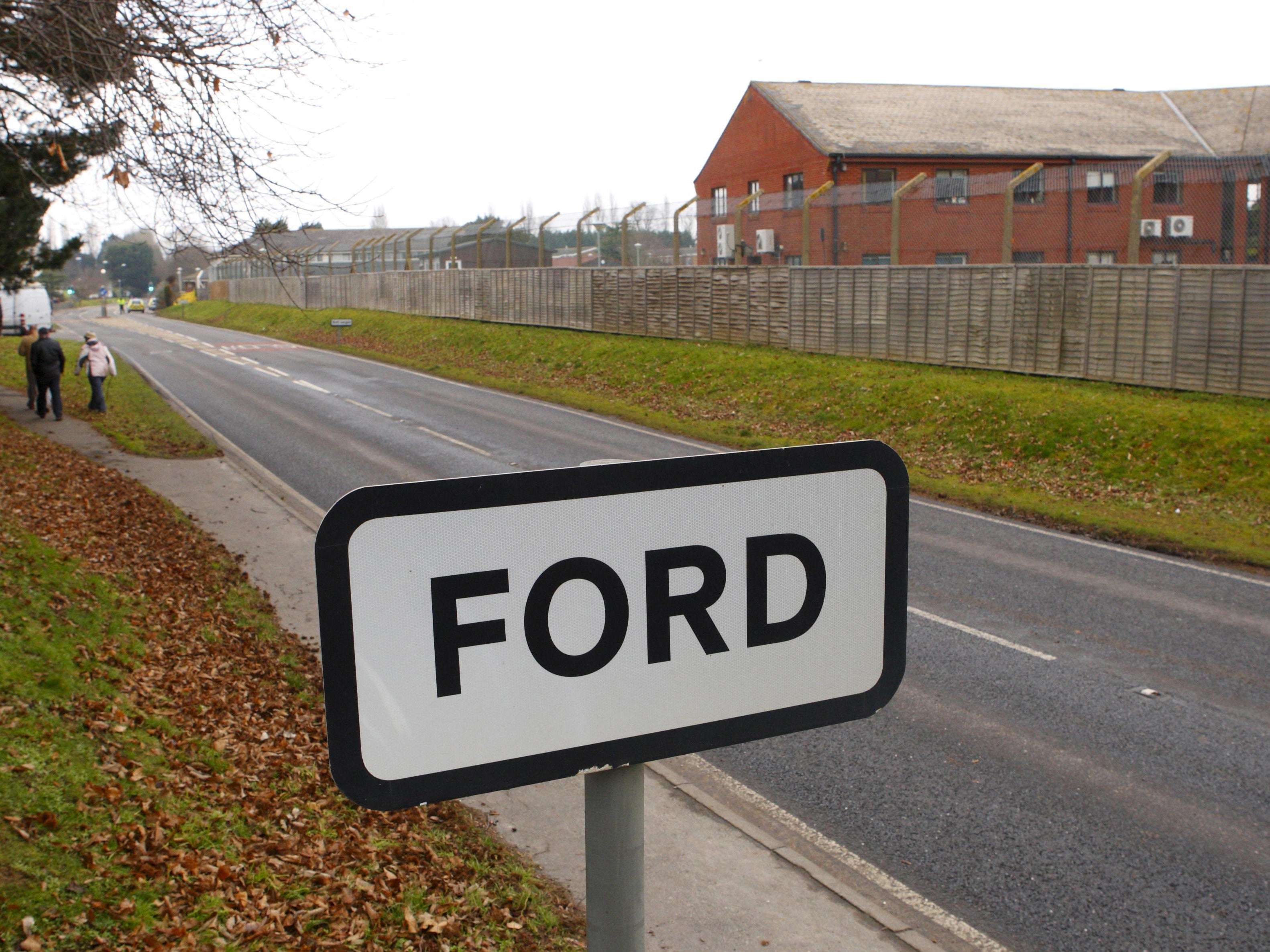 HMP Ford open prison near Arundel in West Sussex