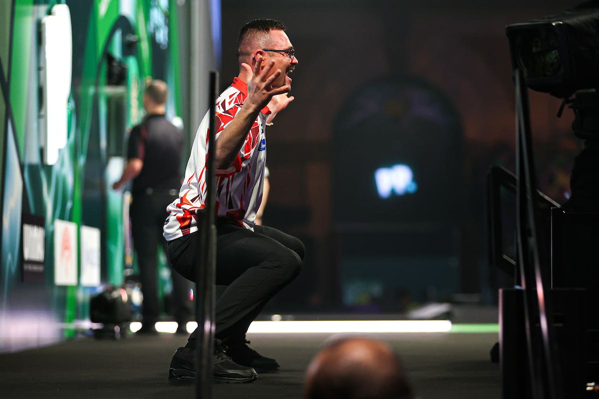 Damon Heta threw a nine-darter at the World Championship (Kieran Cleeves/PDC)