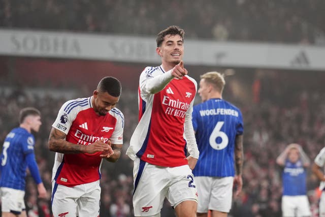 <p>Kai Havertz scored the only goal of the game at the Emirates Stadium </p>