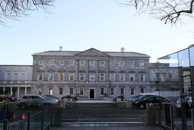 A copy of the portrait hangs in Leinster House (Brian Lawless/PA)