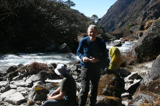 <p>Wish you were here? Simon Calder in Nepal</p>