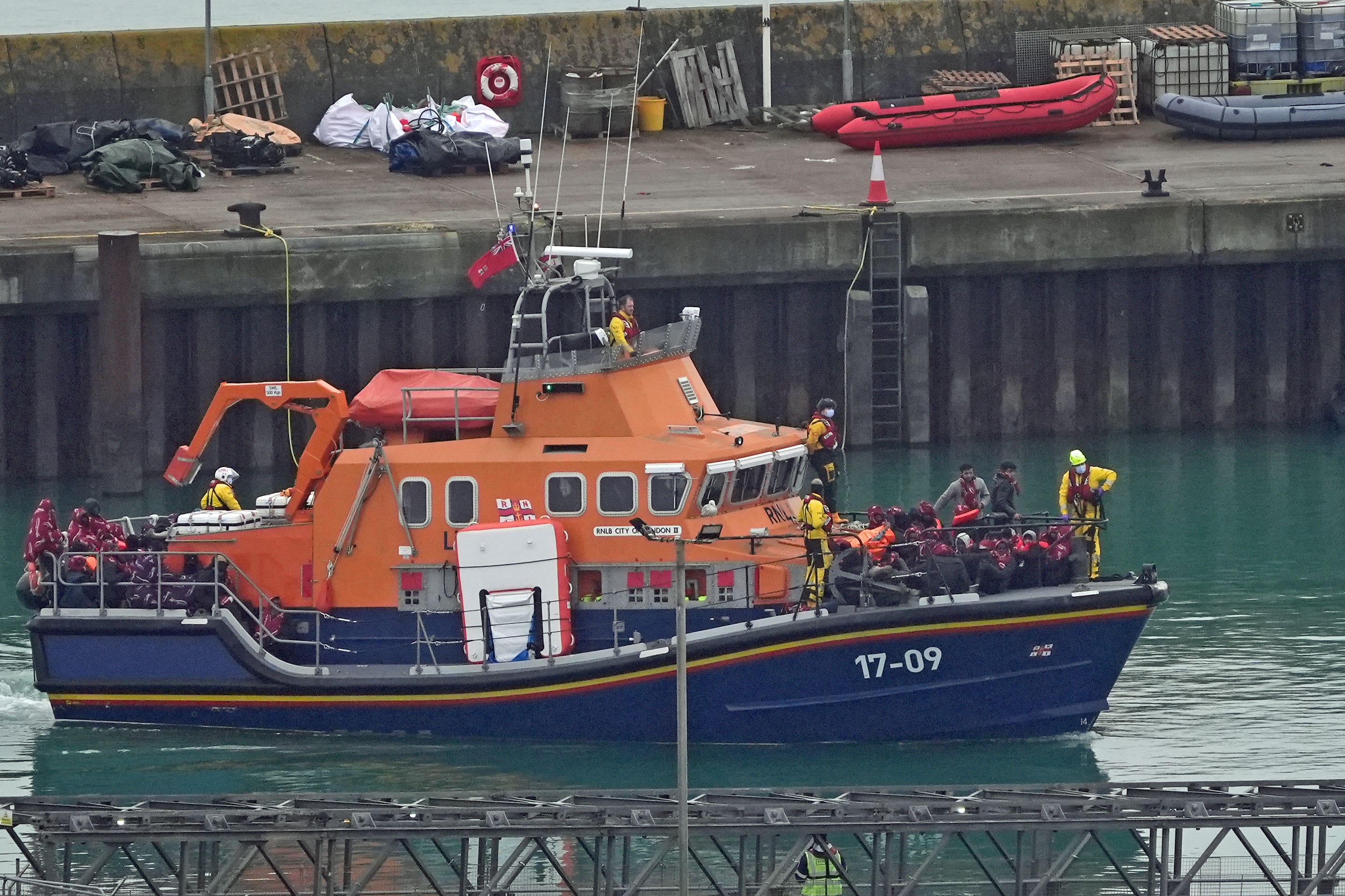 People continue to cross the Channel despite the deaths of three migrants on Sunday (Gareth Fuller/PA)