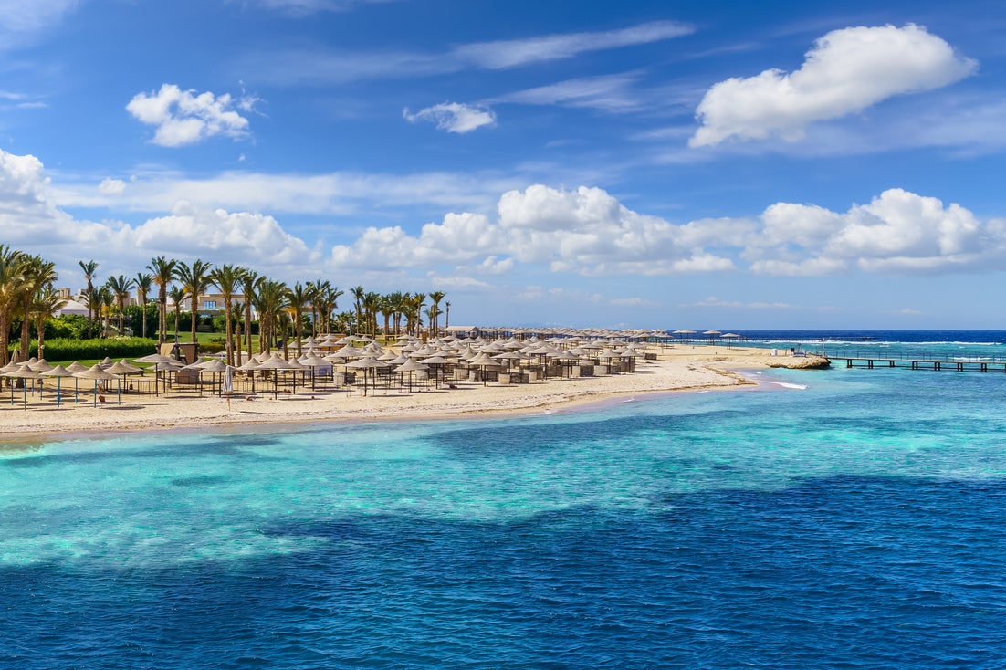 The Red Sea coastal town of Marsa Alam in Egypt where a tourist has died after being attacked by a shark