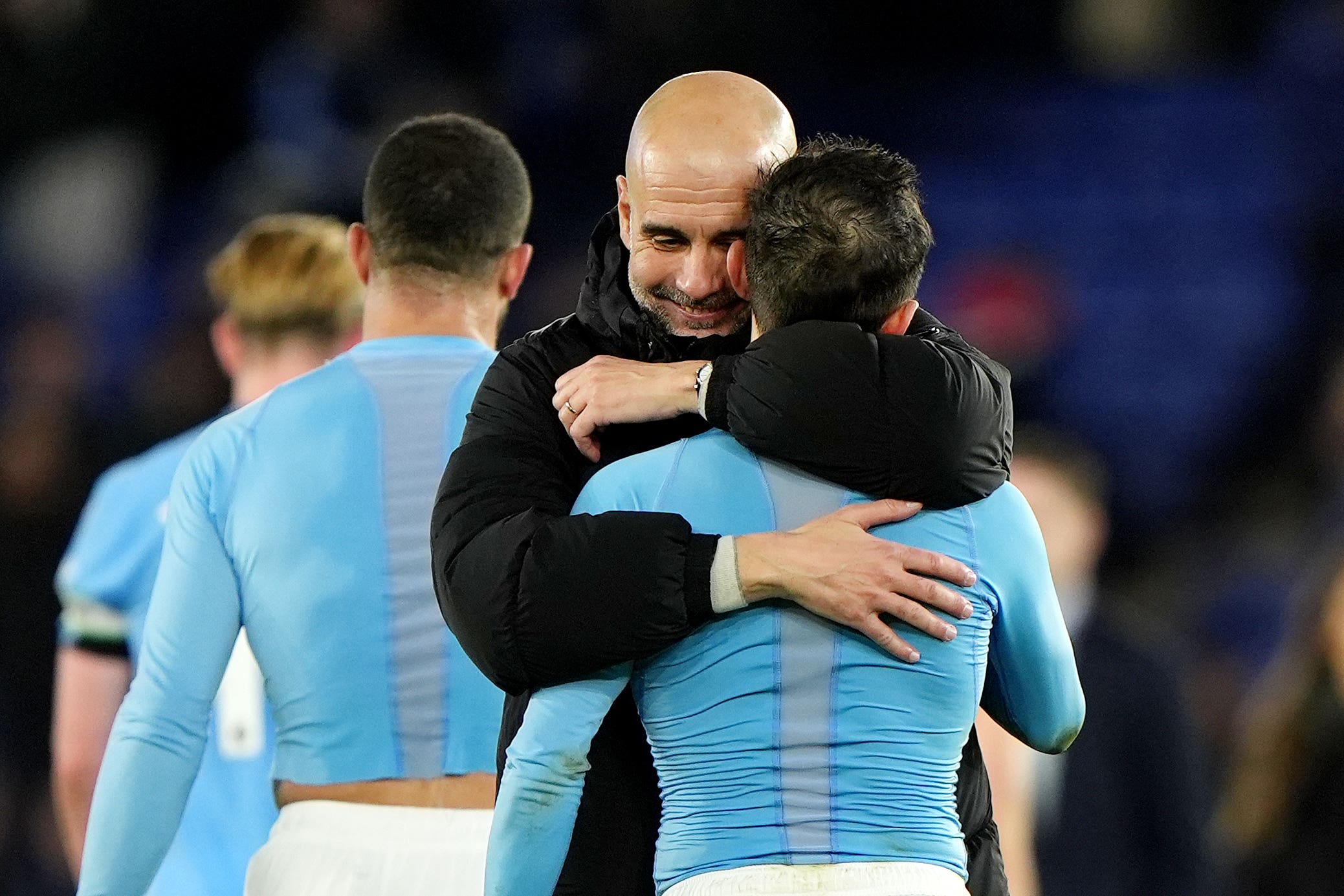 The relief at finally winning a game was palpable for Man City