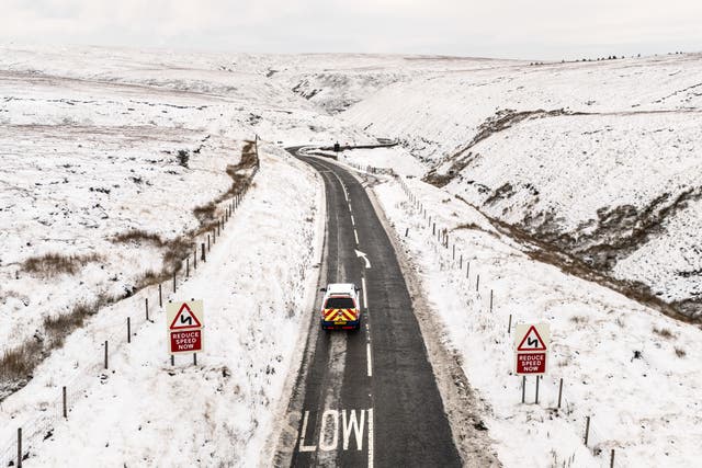 The UK is bracing for snow, wind and rain over the coming days (Danny Lawson/PA)