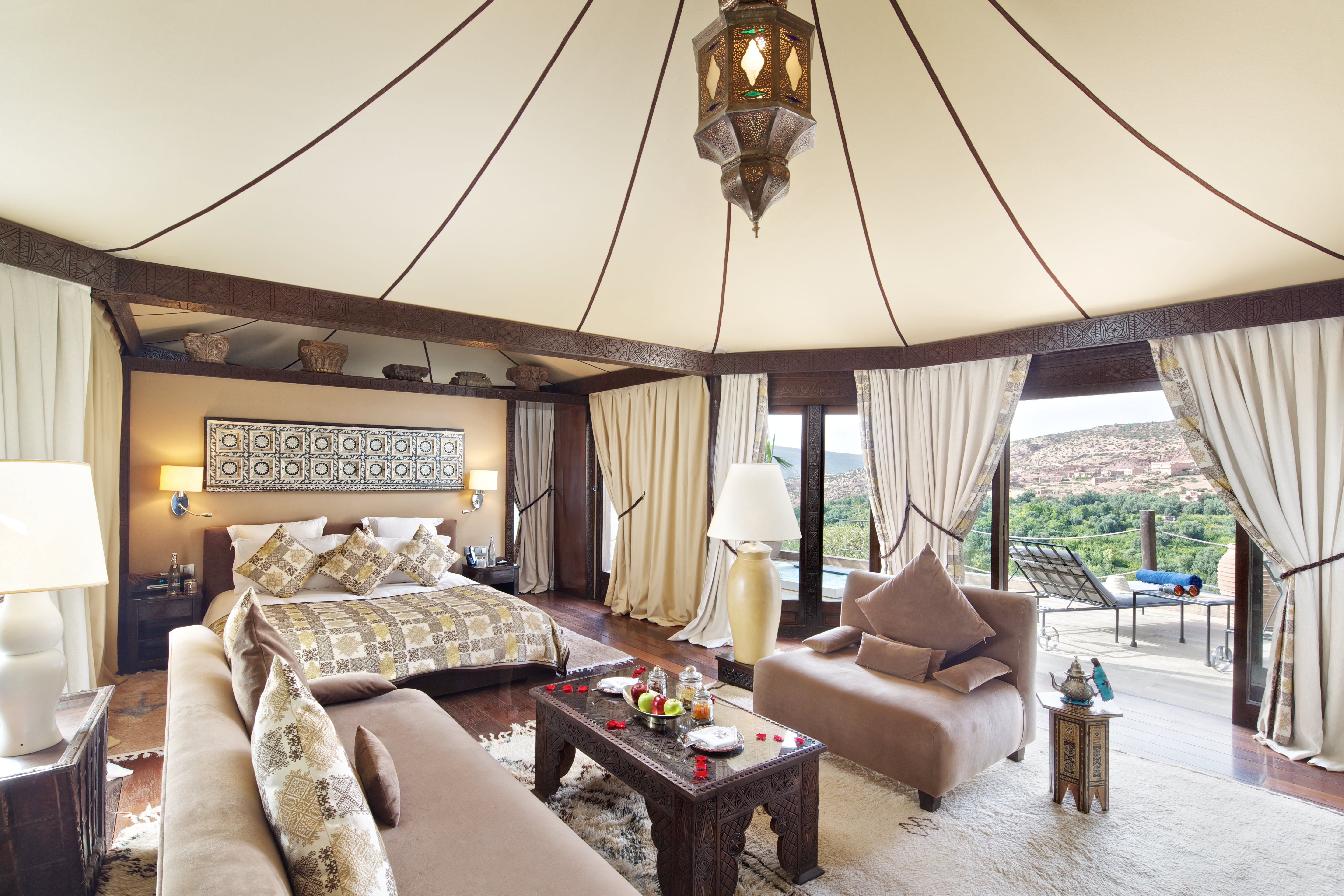 Inside one of the ten Berber tents (VLE/PA)