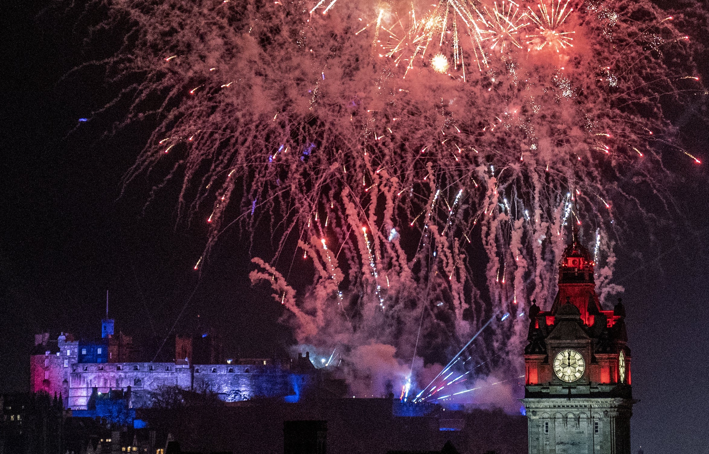 Edinburgh’s famous Hogmanay fireworks display has been cancelled for this year (Jane Barlow/PA)