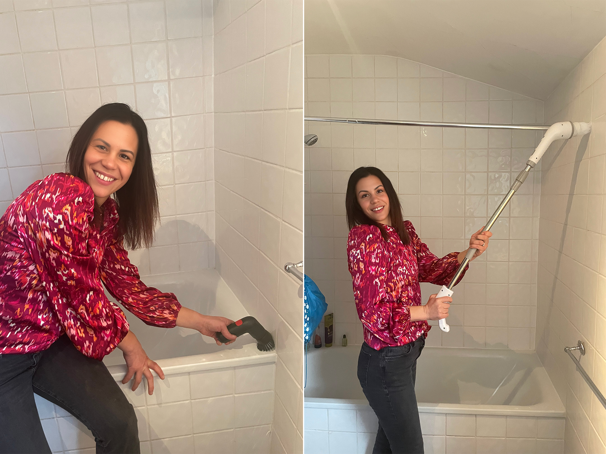 The brushes were put to work in our tester’s bathroom