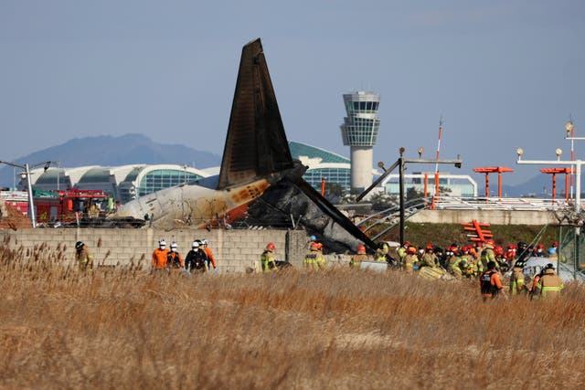 COREA DEL SUR-AVIÓN-INCENDIO