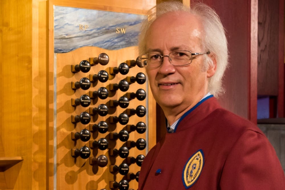 Michael Harris took up the post of organist and master of music at St Giles’ Cathedral in Edinburgh in 1996 (Peter Backhouse/PA)