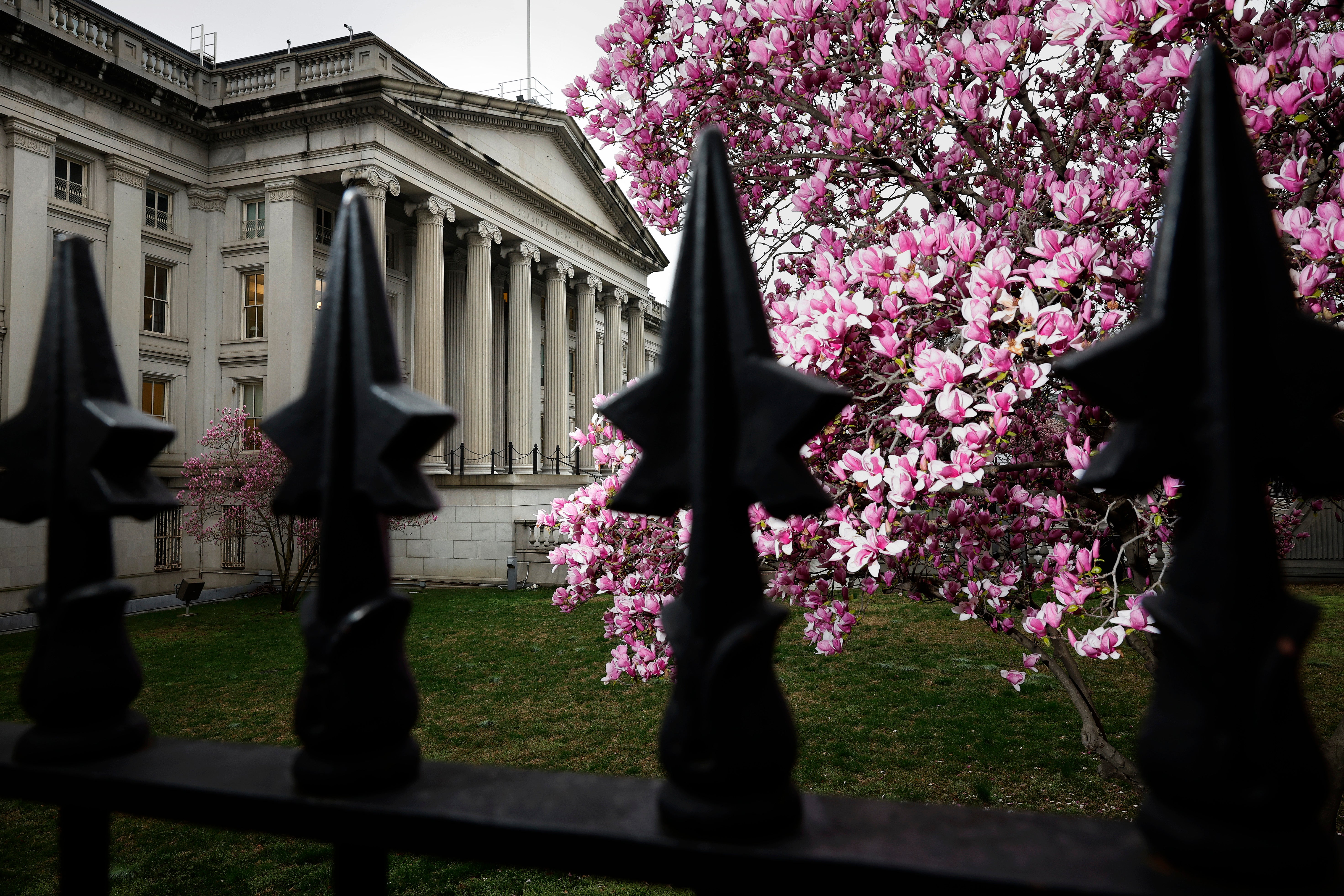 The US Department of Treasury building