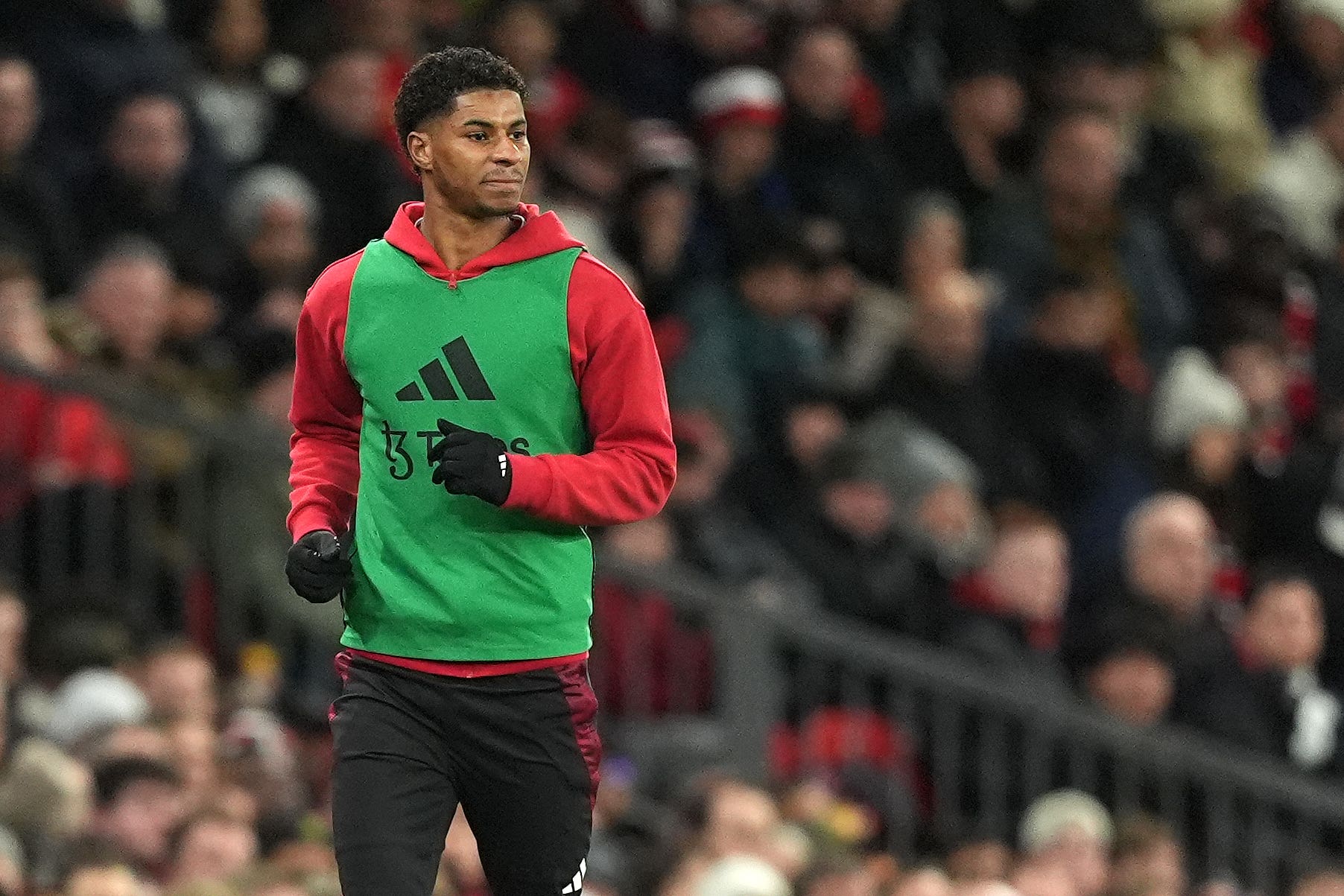 Marcus Rashford was an unused substitute in Manchester United’s 2-0 defeat to Newcastle (Martin Rickett/PA)