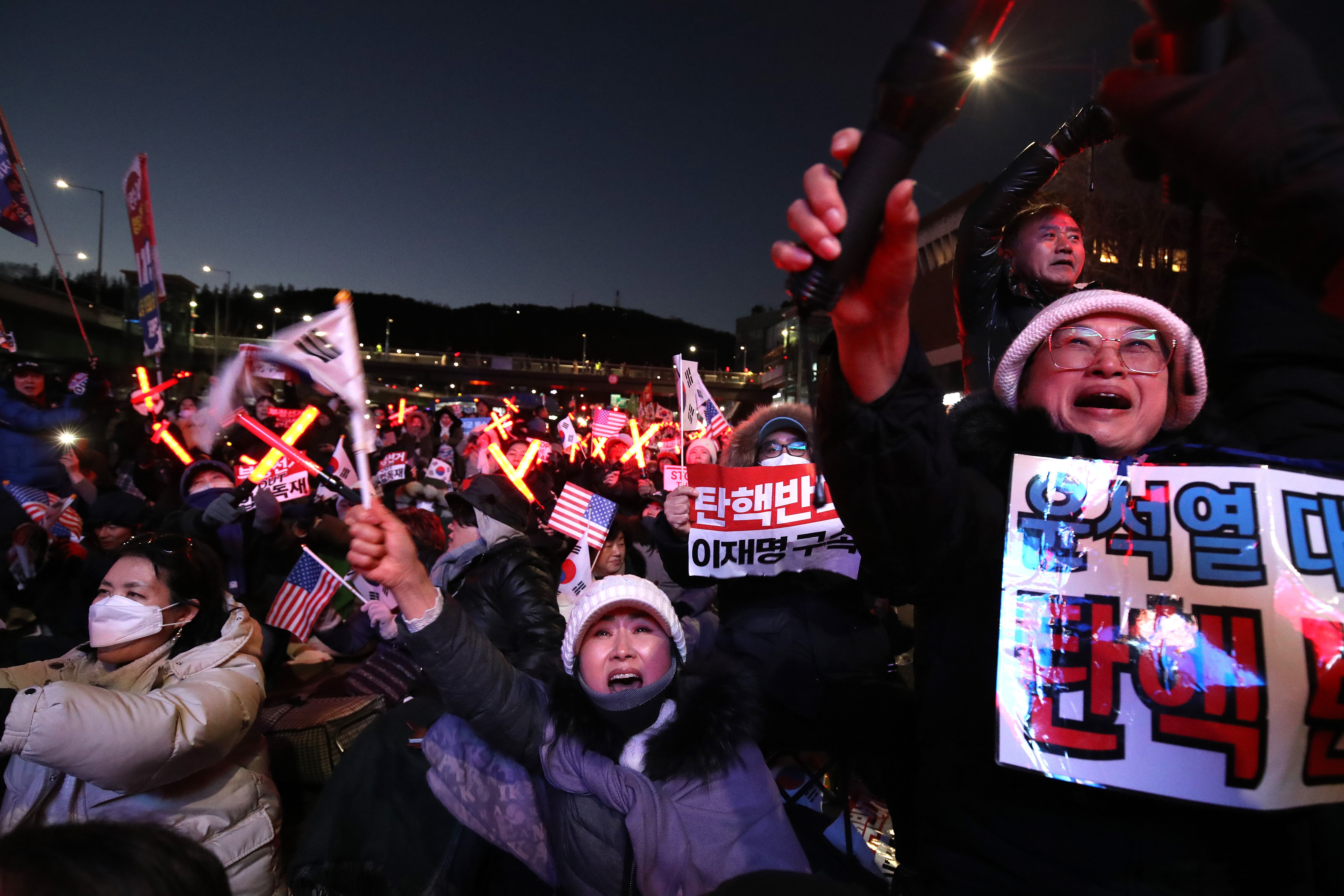 Supporters of Yoon Suk Yeol have staged multiple rallies near his presidential residence