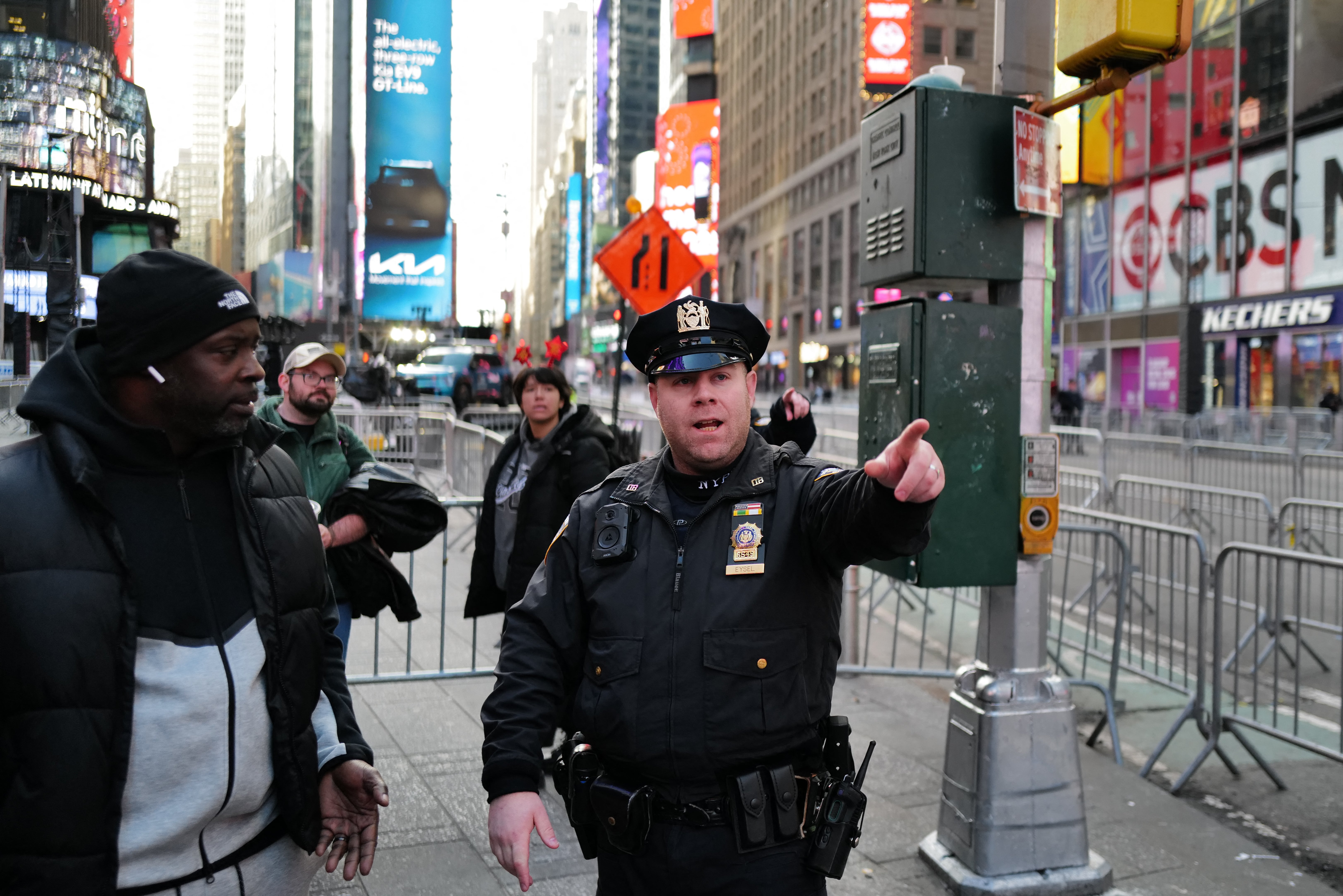 <p>A 45-year-old man was set ablaze in Times Square by someone he appears to have known, police say</p>