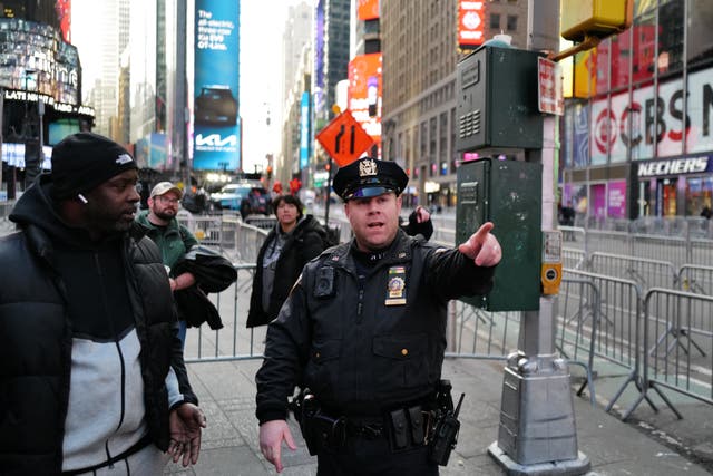 <p>A 45-year-old man was set ablaze in Times Square by someone he appears to have known, police say</p>