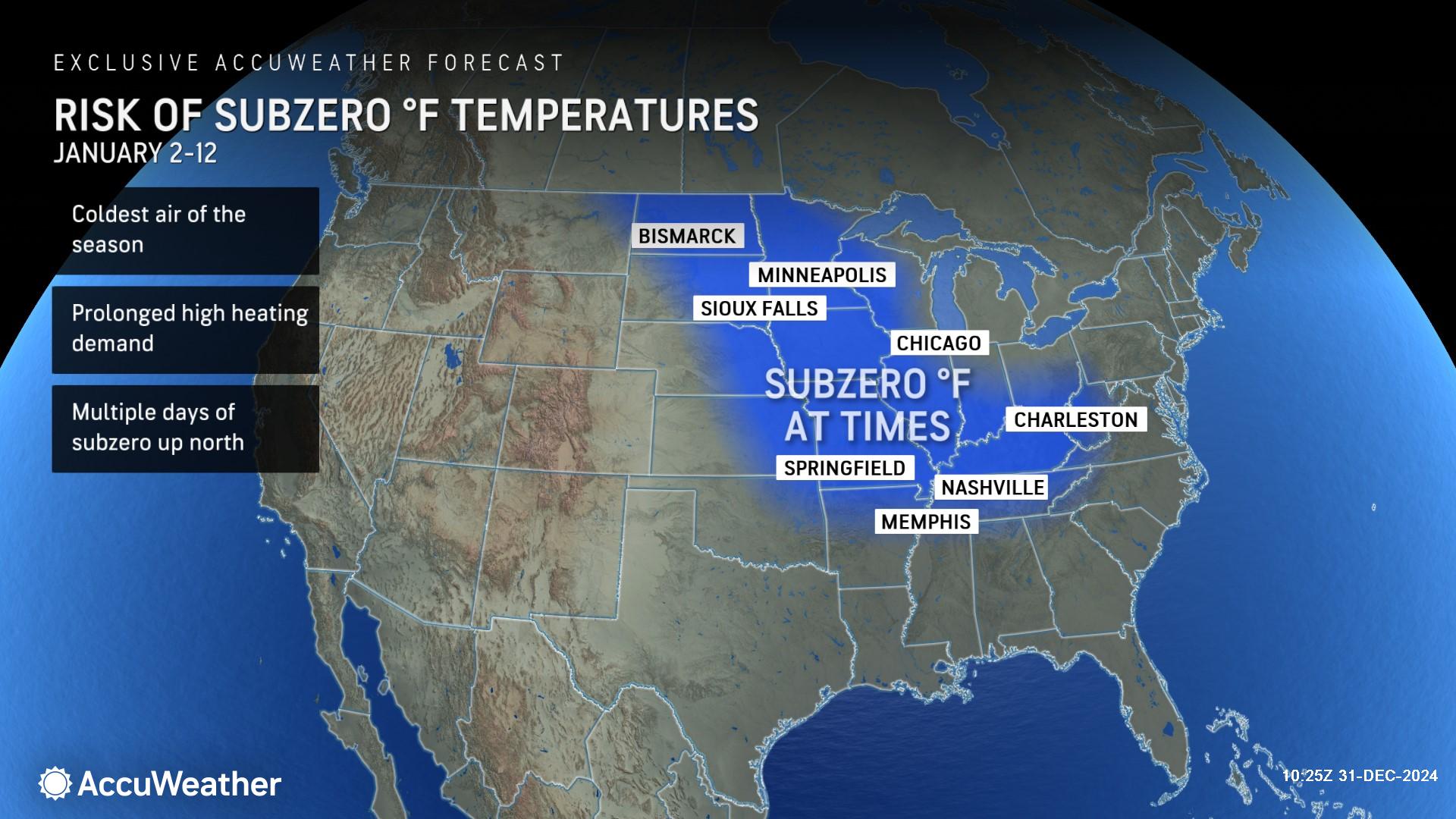 First polar vortex of 2025 will bring dangerously frosty temperatures ...