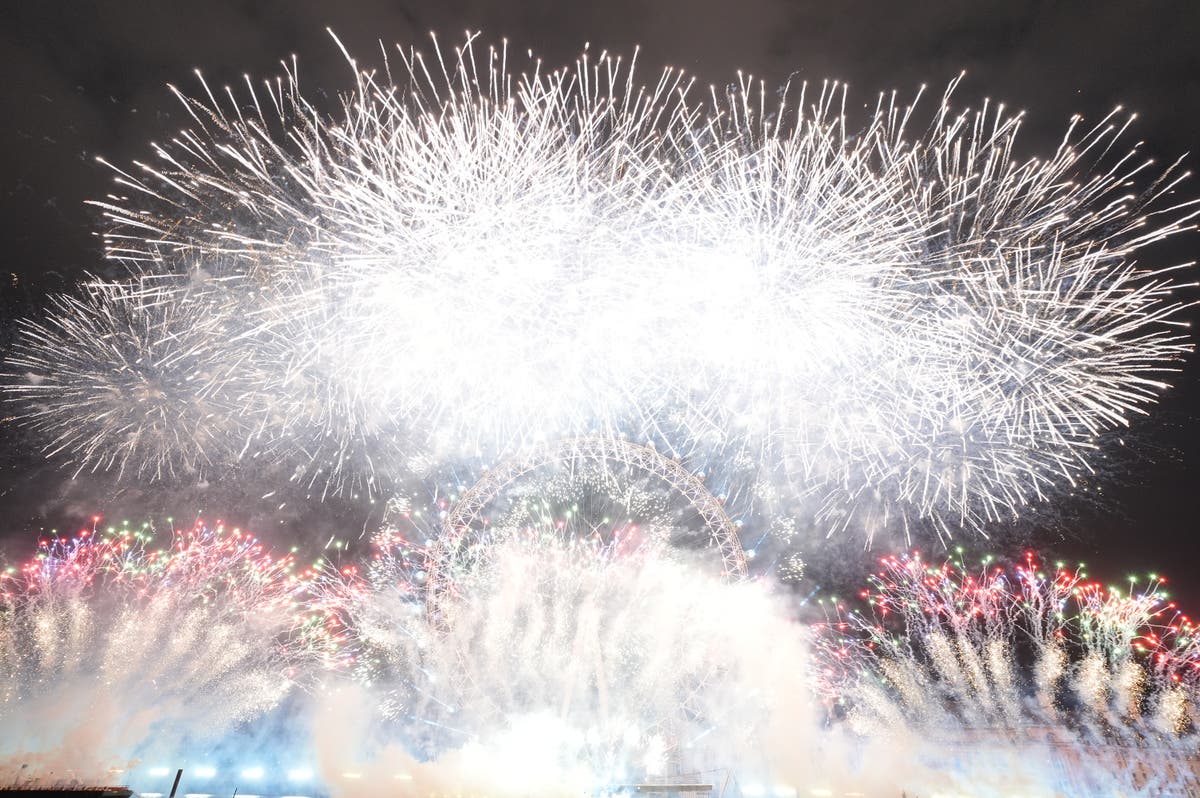 New Year celebrated across world amid new UK weather warning and cancelled events: live 