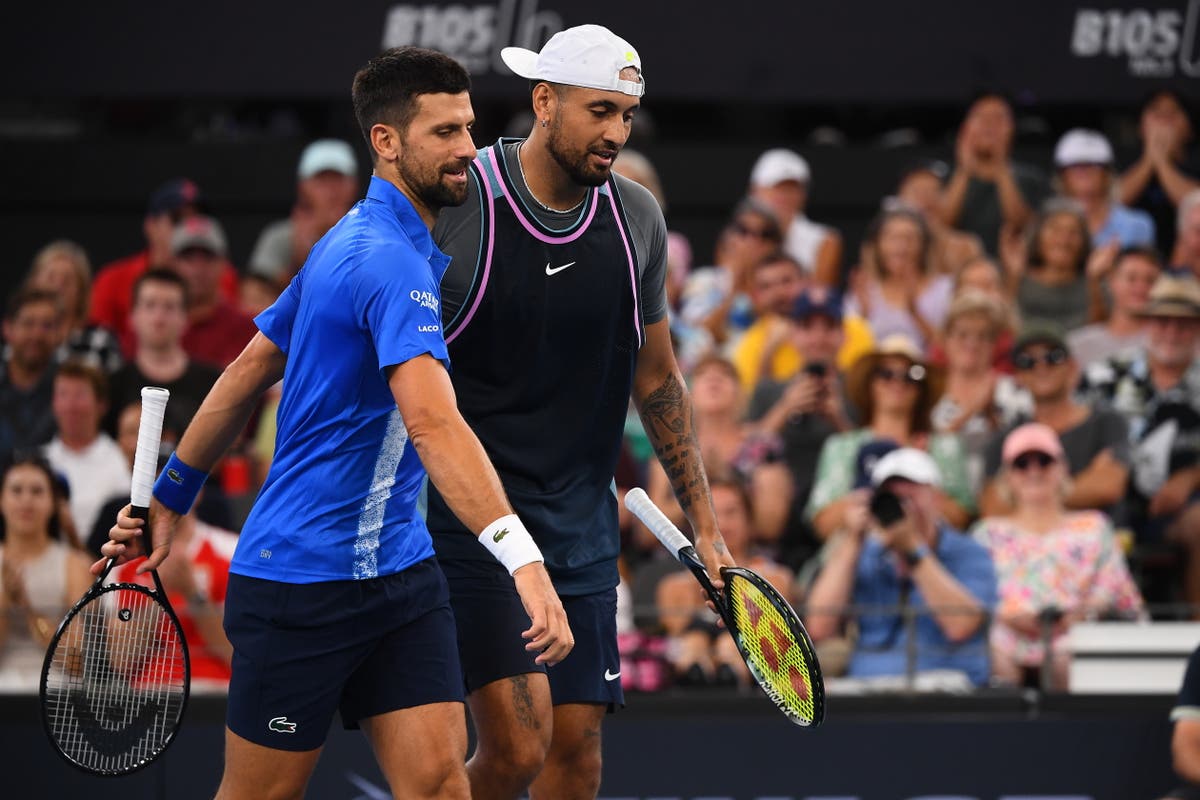 Novak Djokovic and Nick Kyrgios beaten in nail-biting doubles tie-break
