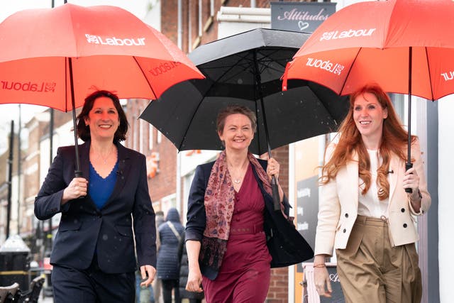 <p>Chancellor Rachel Reeves, home secretary Yvette Cooper and deputy prime minister Angela Rayner</p>