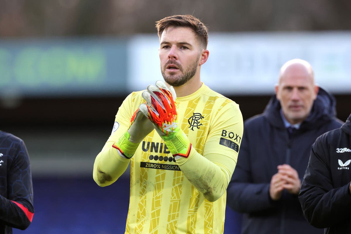 Jack Butland out of Old Firm derby after needing hospital treatment