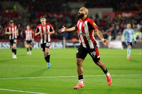 <p>Brentford's Bryan Mbeumo</p>