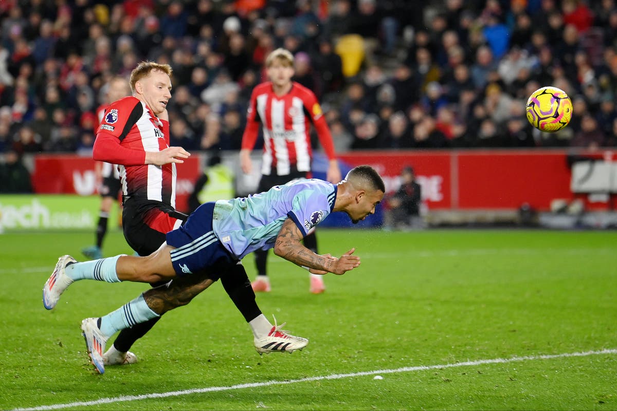 Brentford v Arsenal LIVE: Premier League newest rating and updates as Gabriel Jesus equalises