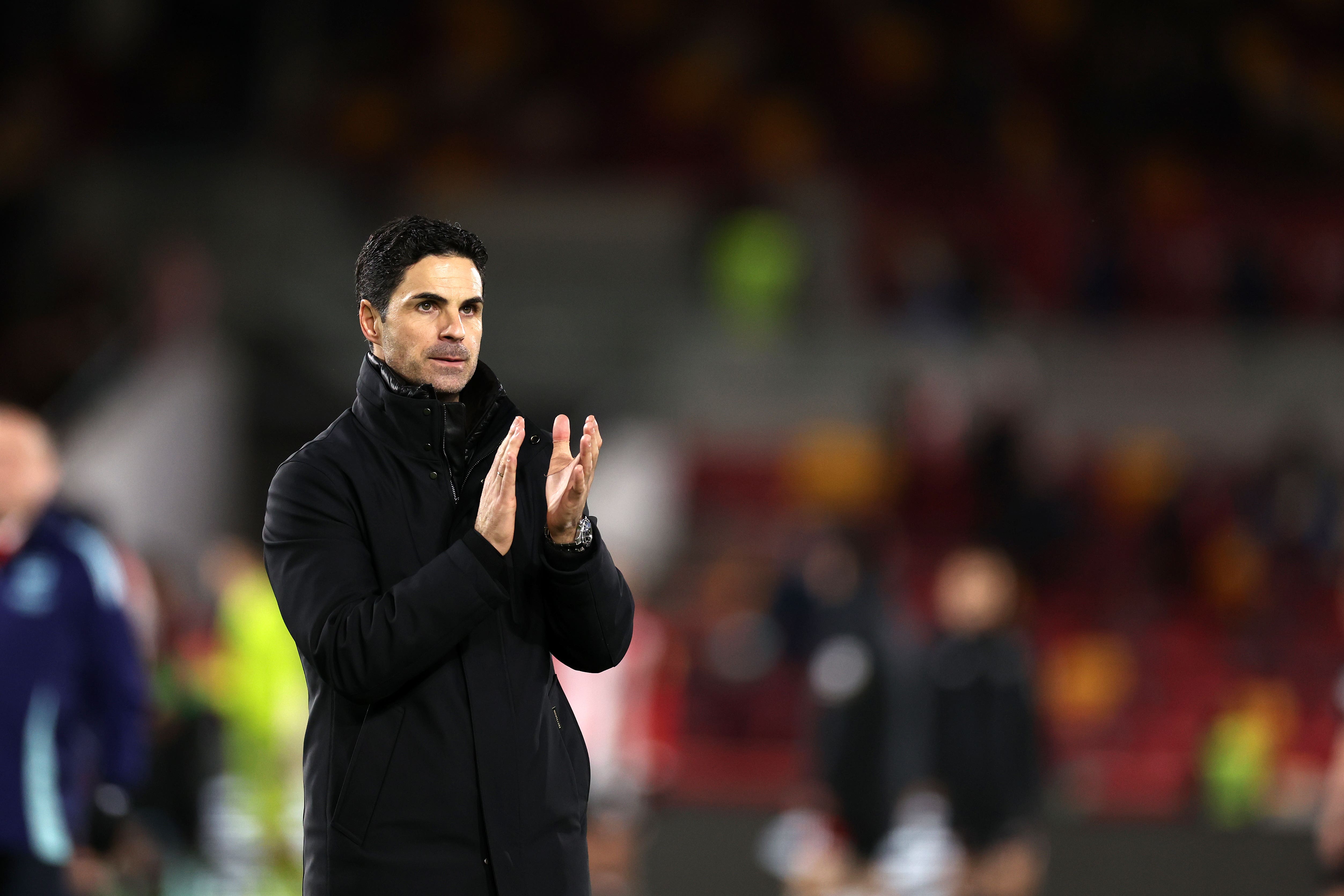 Arsenal manager Mikel Arteta saw his side beat Brentford (Steven Paston/PA)