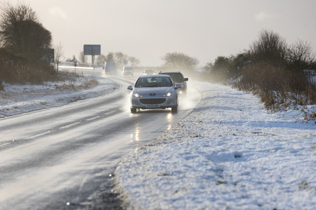 Travel warnings issued as cold snap and icy weather grips the UK