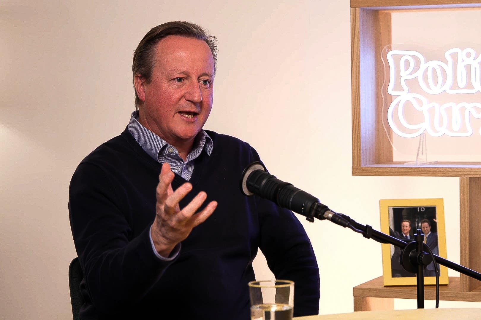 Political Currency has launched a podcast mini-series interviewing former prime minister David Cameron, called Inside No. 10. (Persephonica/PA)