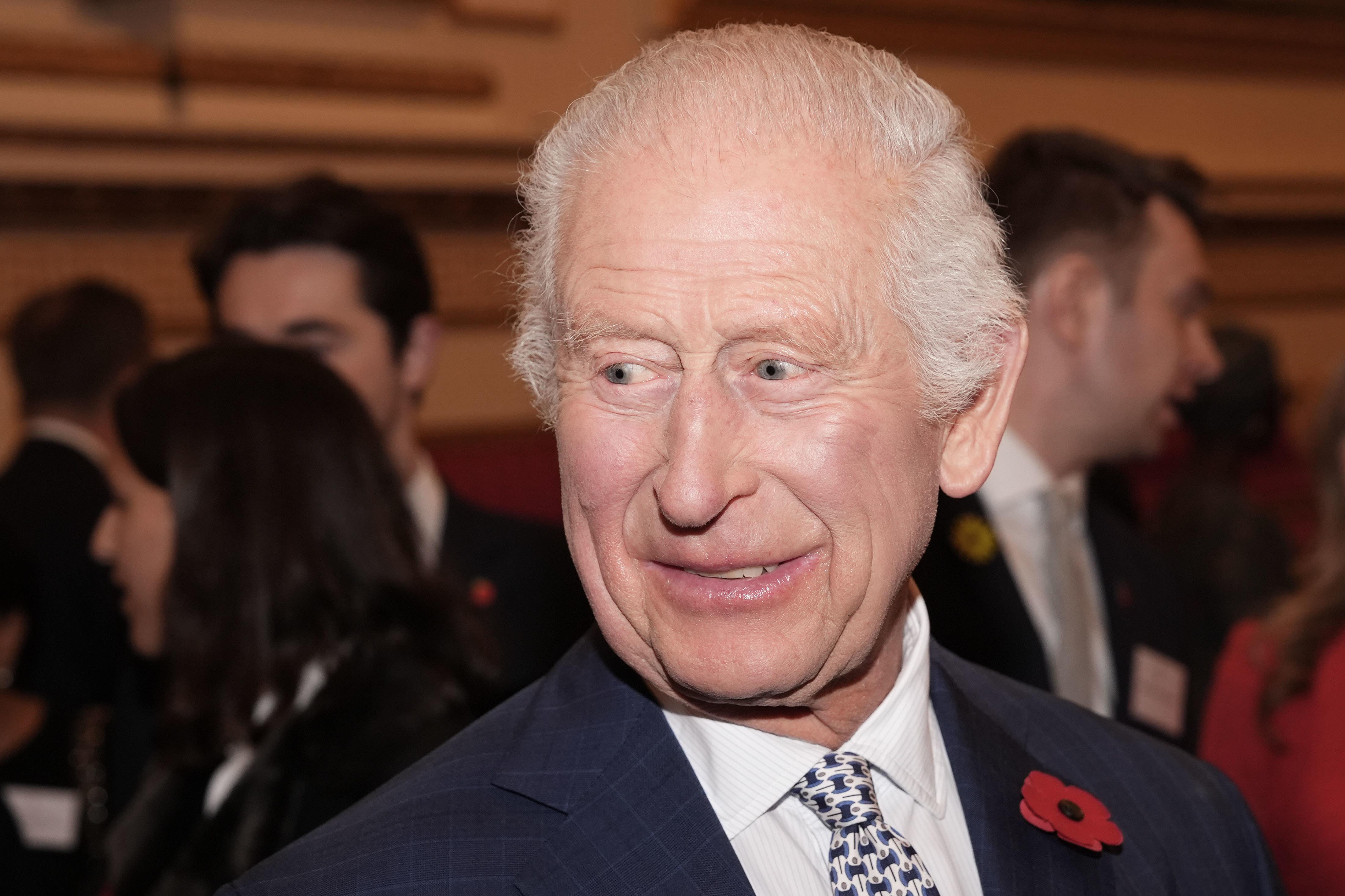 The King during an International Sustainability reception at Buckingham Palace (PA)