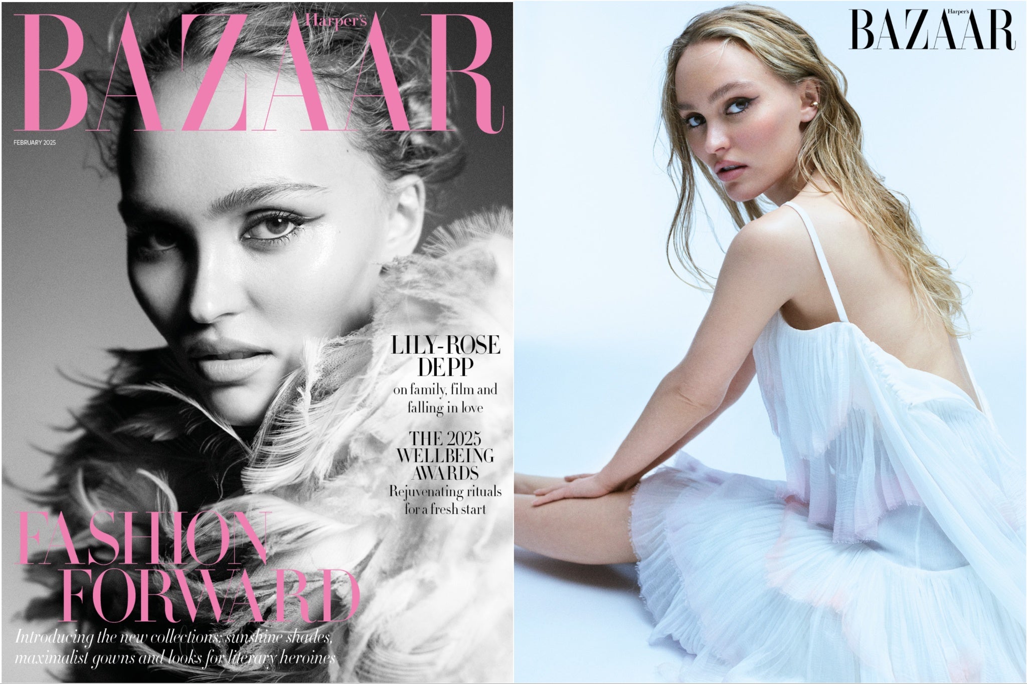 Lily-Rose Depp on the cover of Harper’s Bazaar