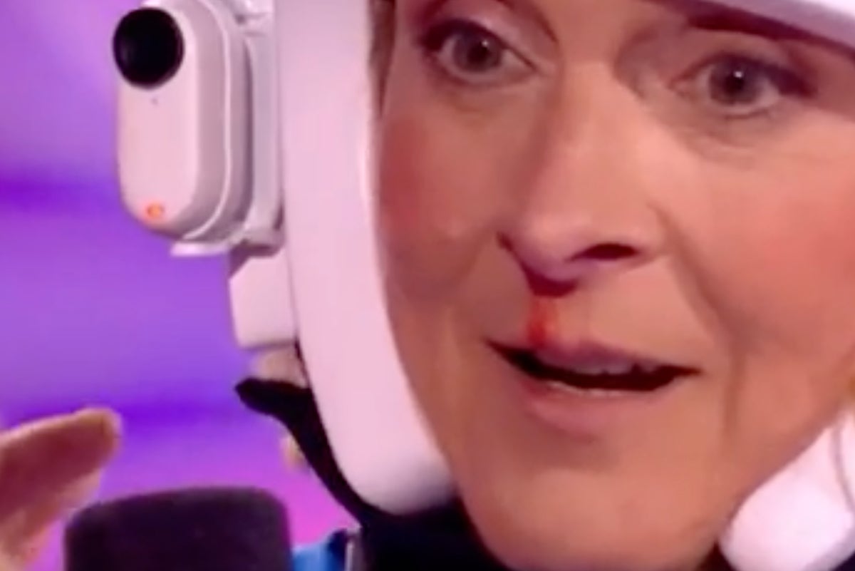 BBC Breakfast presenter Louise Minchin left with bloody nose on Gladiators