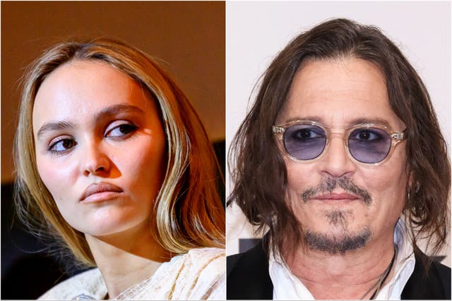 <p>Lily-Rose Depp and Johnny Depp </p>