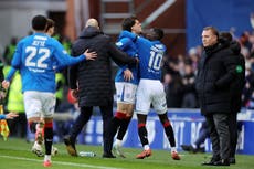 Relentless Rangers end Celtic’s unbeaten run with rare Old Firm derby success