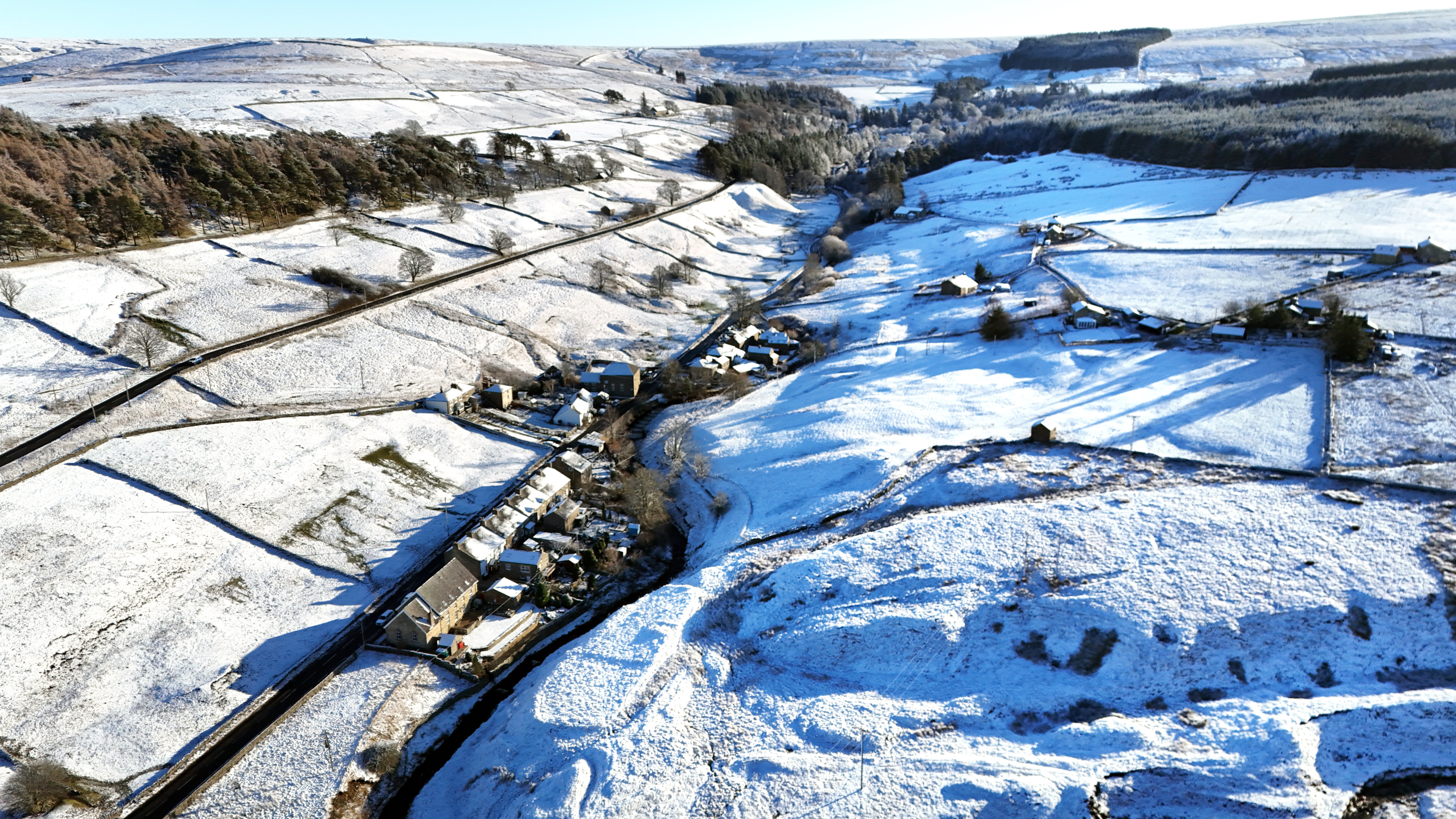 Snow in Allenheads, Northumberland