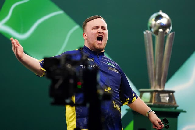 Luke Littler has won the World Darts Championship (Zac Goodwin/PA)