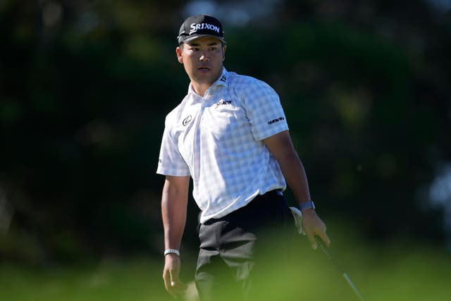 Hideki Matsuyama, of Japan, watches a missed putt at the third hole (Matt York/AP)