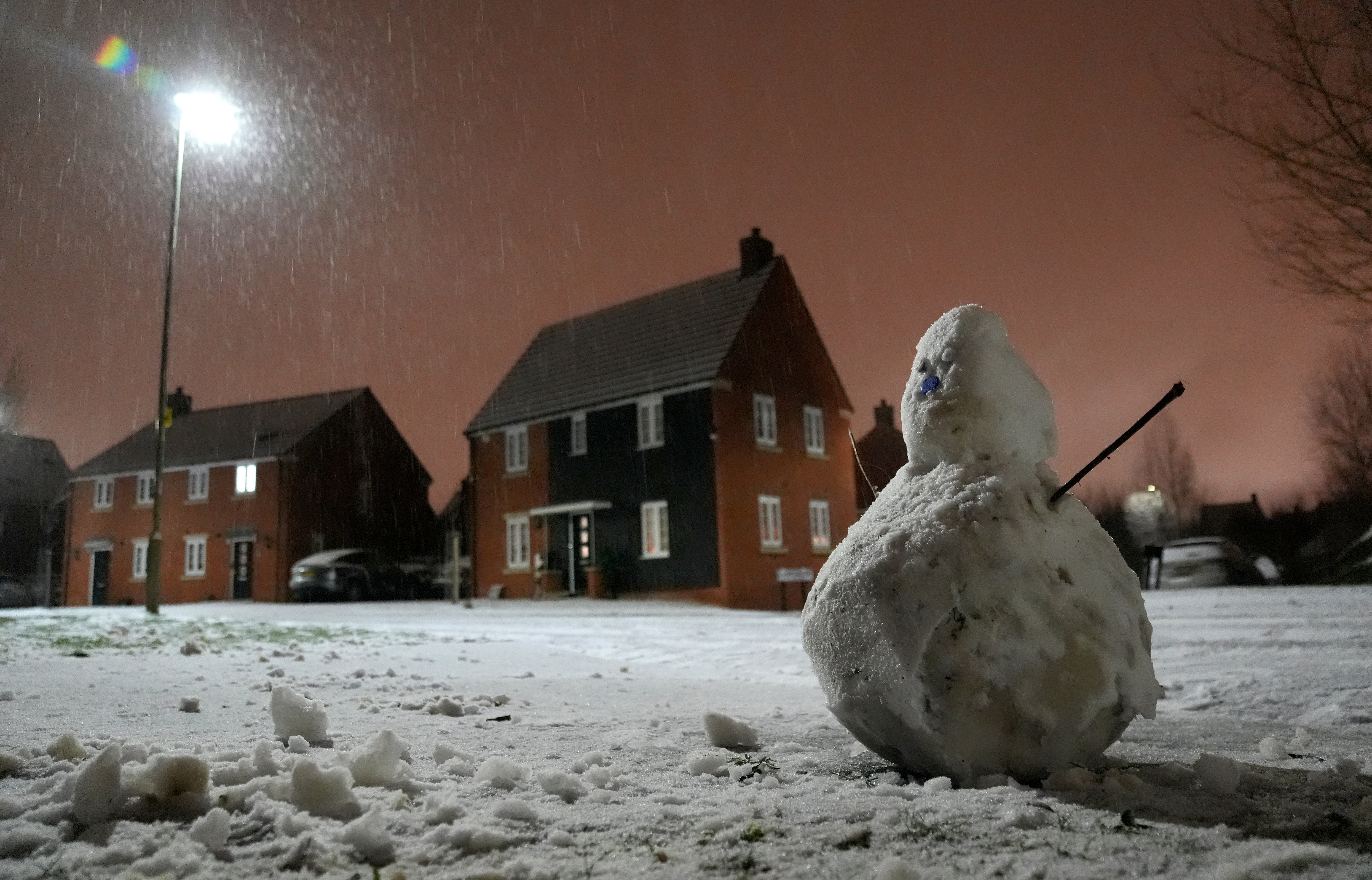 Snow has hit the United Kingdom