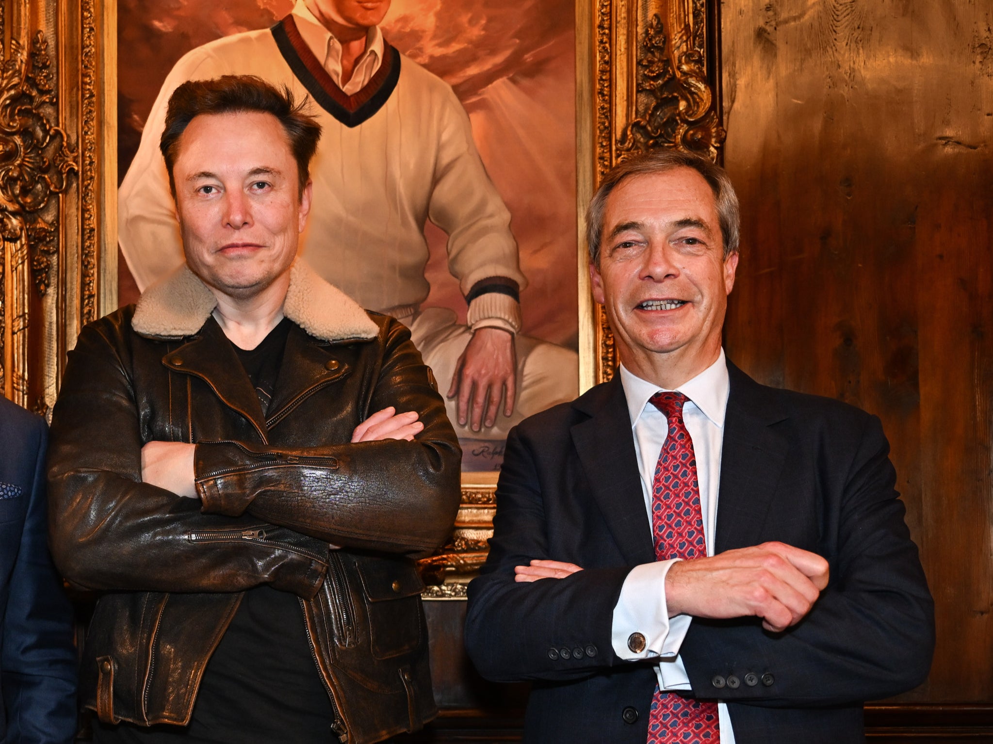 Happier days for Musk and Farage