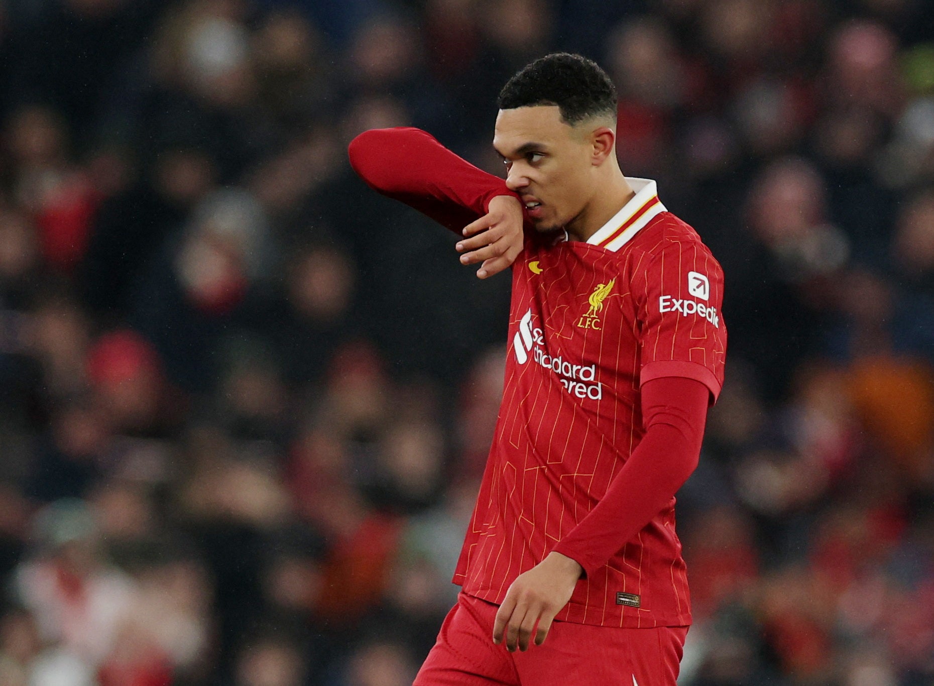 Trent Alexander-Arnold had a tough afternoon defensively