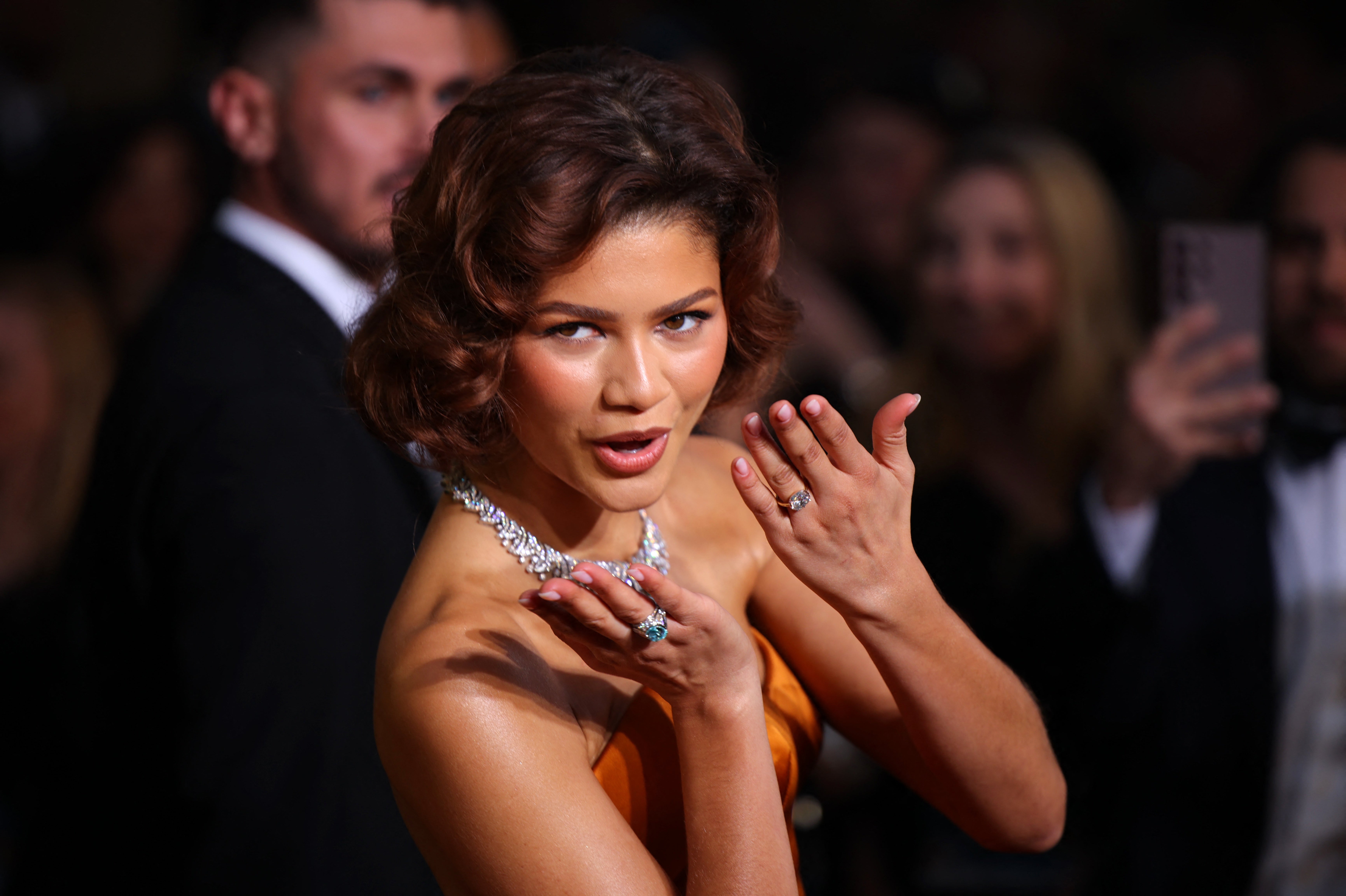 Wedding bells in the air? Zendaya sports massive diamond on ring finger on Golden Globes red carpet