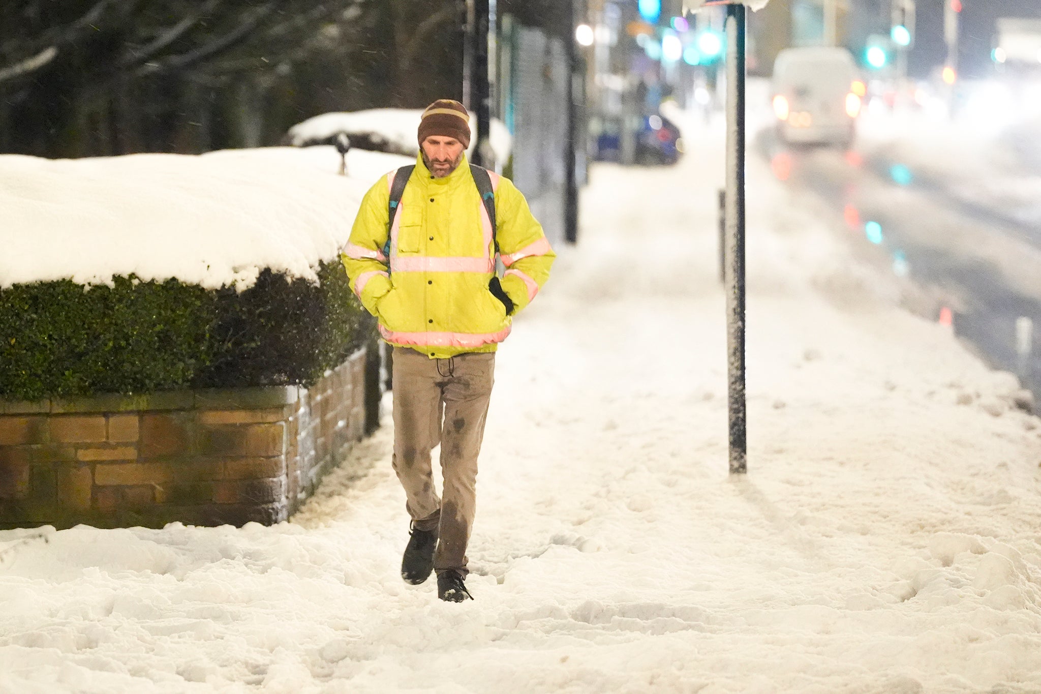 Large parts of the UK are facing heavy snow and freezing rain