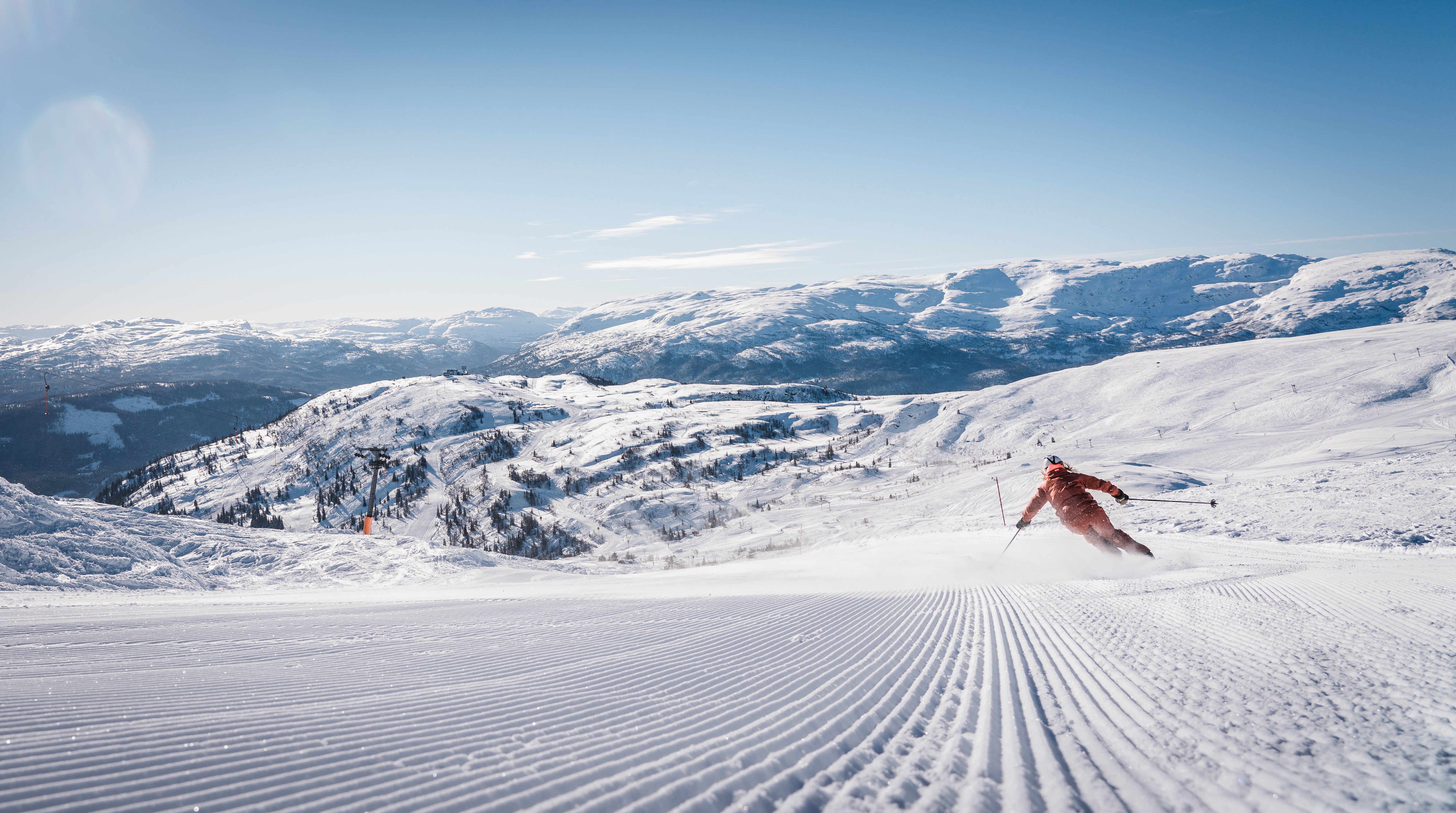 Skiing in Voss