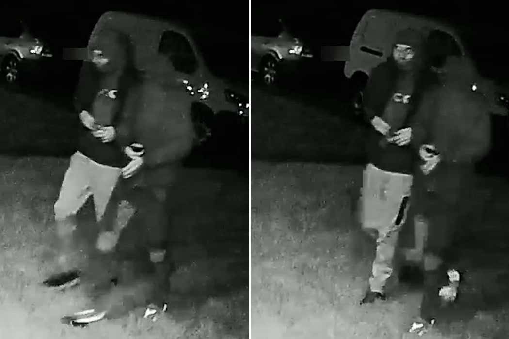 Sussex Police are appealing to identify two men they wish to speak to as part of an arson investigation. (Sussex Police/PA)