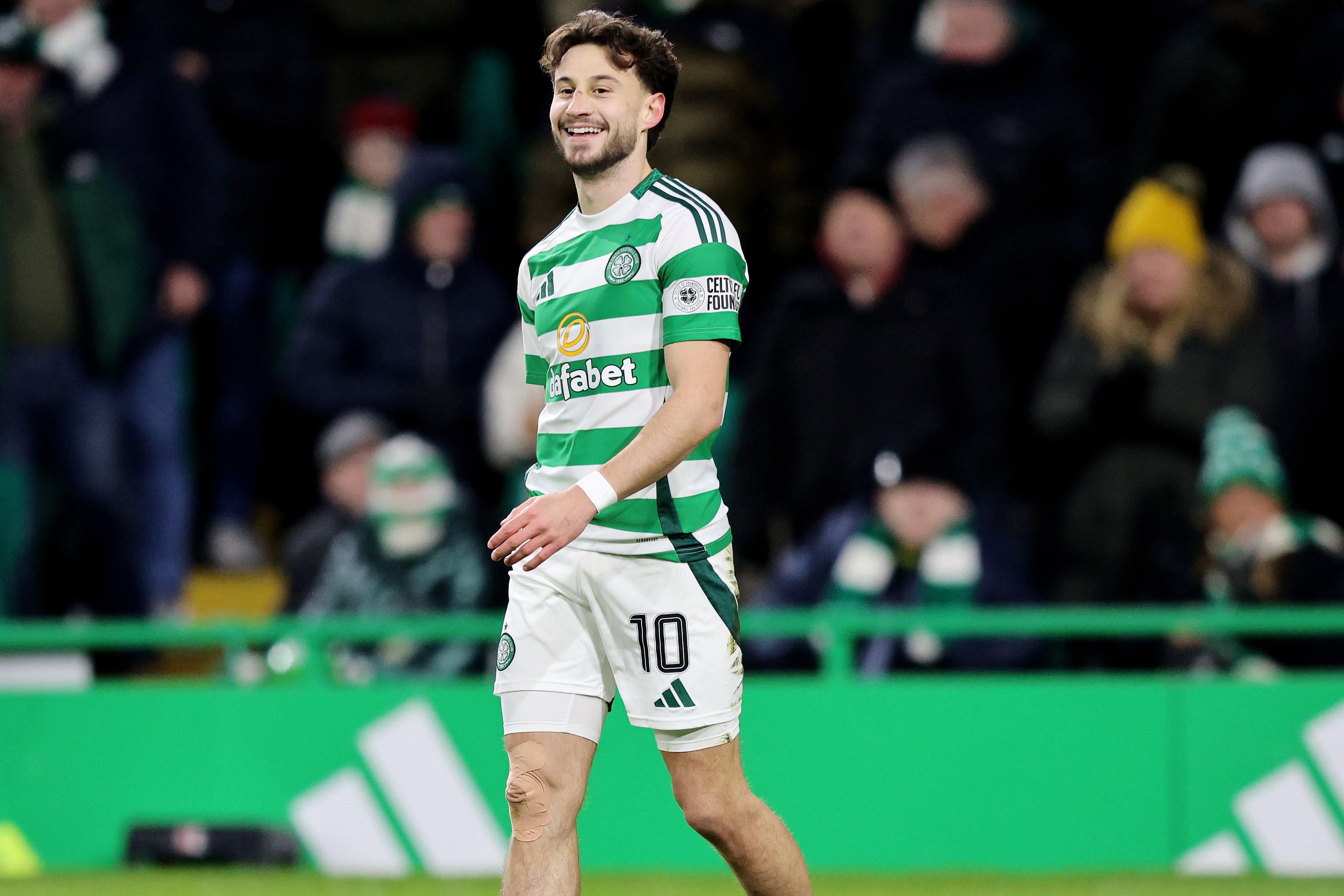 Nicolas Kuhn pleased with Celtic’s response to Ibrox defeat (Robert Perry/PA)